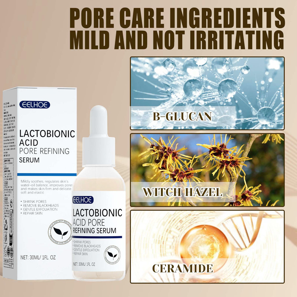 Lactosyl Acid Pore Narrowing Essence Skin Elastic Delicate Cleansing Blackhead Skin Care Essence