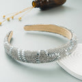 Hair Hoop Fashion New Design Shiny Gypsophila Thin Sponge Headband Korean High-End High-Skull Top Hair Accessories