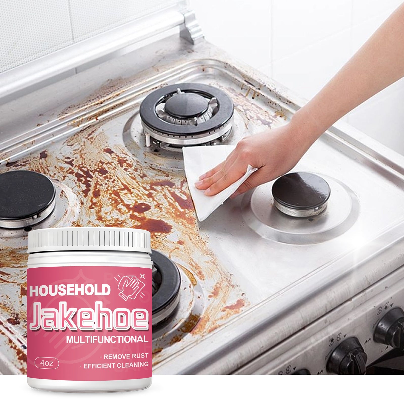 Multifunctional Cleaning Cream, Kitchen Stove Hood Pot Bottom Wash Basin Dirt Oil Cleaning Cream