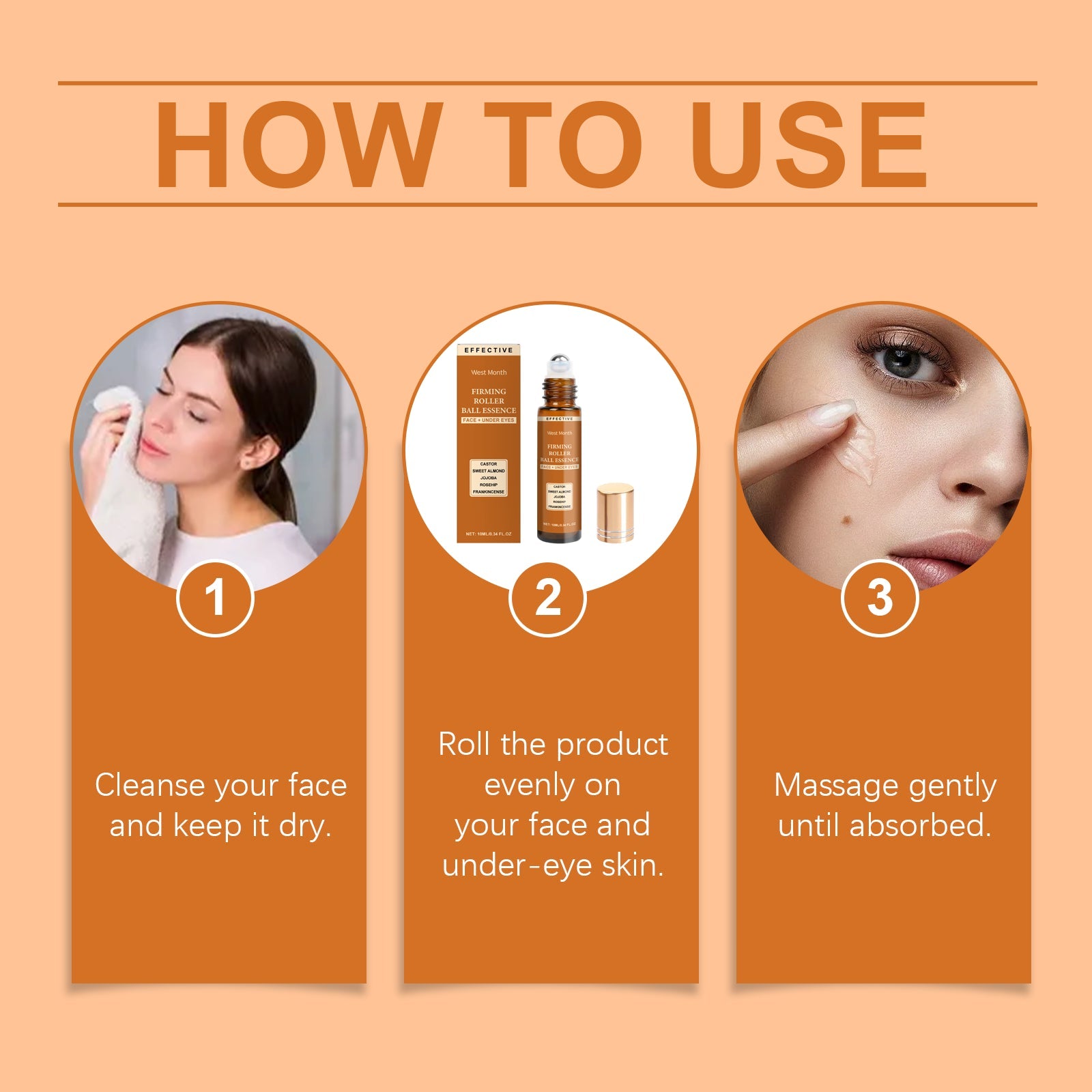 Firming Ball Essence Gentle Hydrating Firming Moisturizing Nourishing Lifting Facial Skin Care