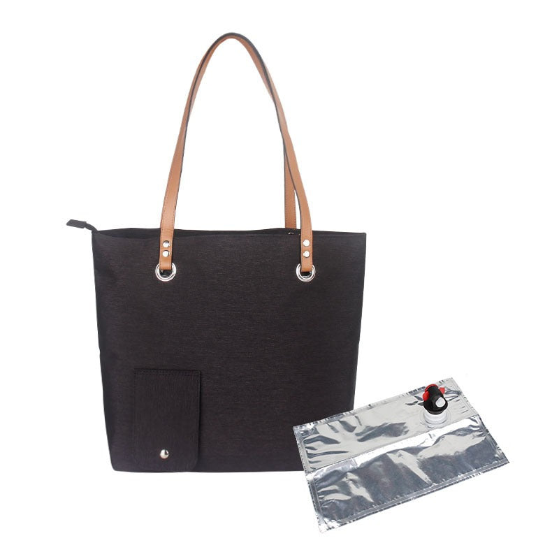Outdoor portable portable beach red wine bag insulated ice bag picnic bag