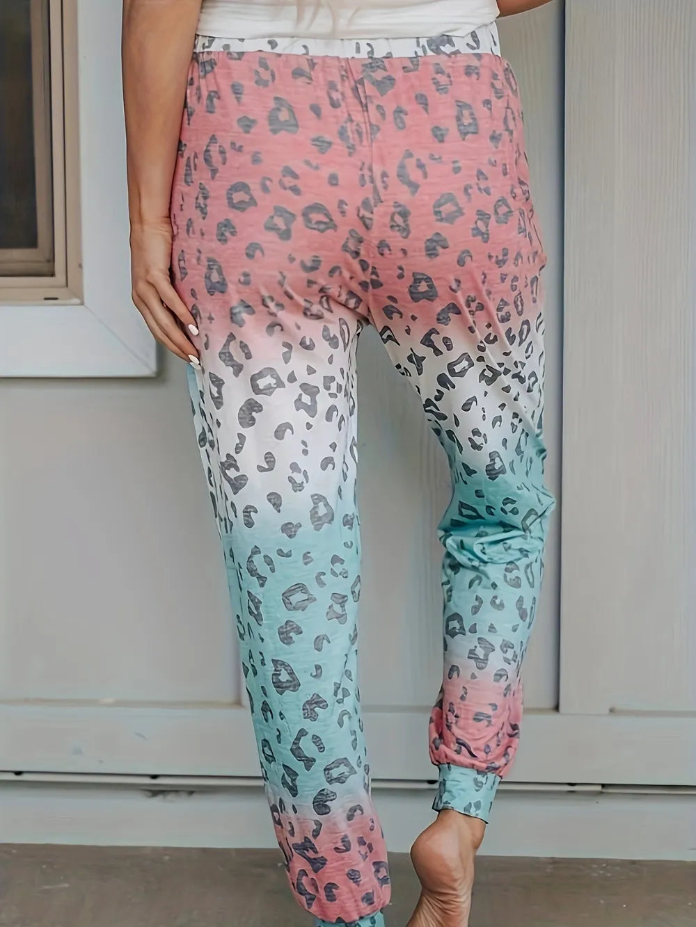 Women's autumn fashion new leopard print leggings loose fit