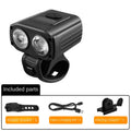 Bicycle headlights, mountain road bike headlights, outdoor night riding ABS waterproof high brightness Type-C charging riding eq
