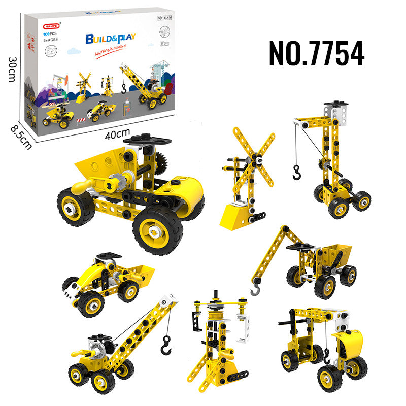 Kids Building Blocks STEM Toys for 4+ Boys Birthday Gifts Educational Autism Sensory Toy Building Set Creative Learning Games