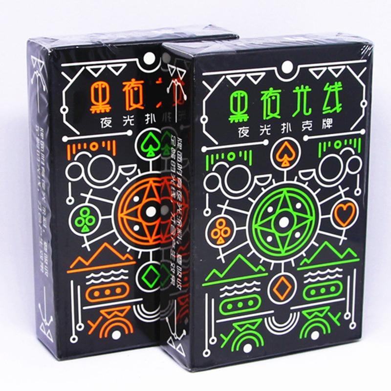 Black Luminous Fluorescent Poker Cards