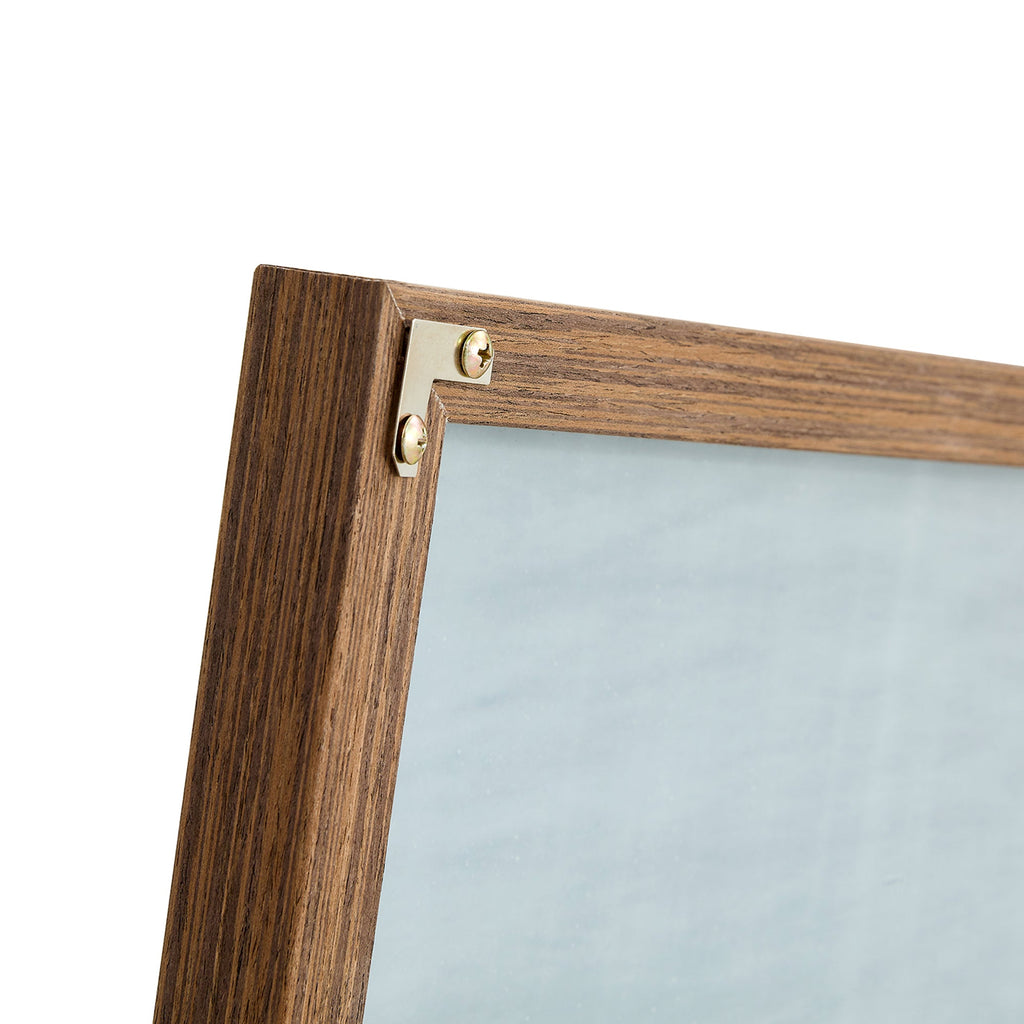 60x17 Brown Solid Wood Frame Full-length Mirror, Dressing Mirror, Bedroom Home Porch