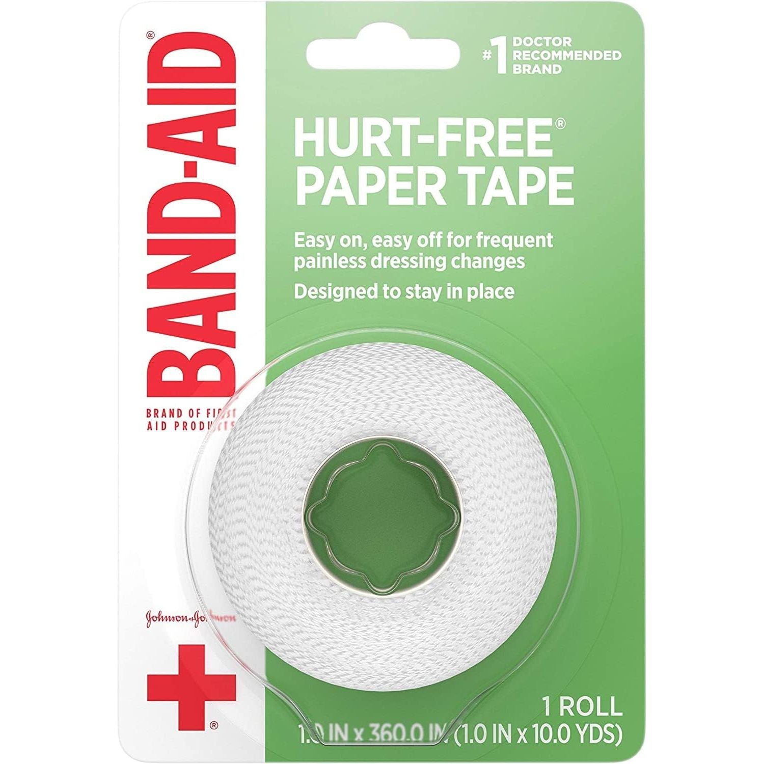 Leader(Tm) Paper Tape With Dispenser 1In x 10 Yds 1Ct(Compare to Band Aid)