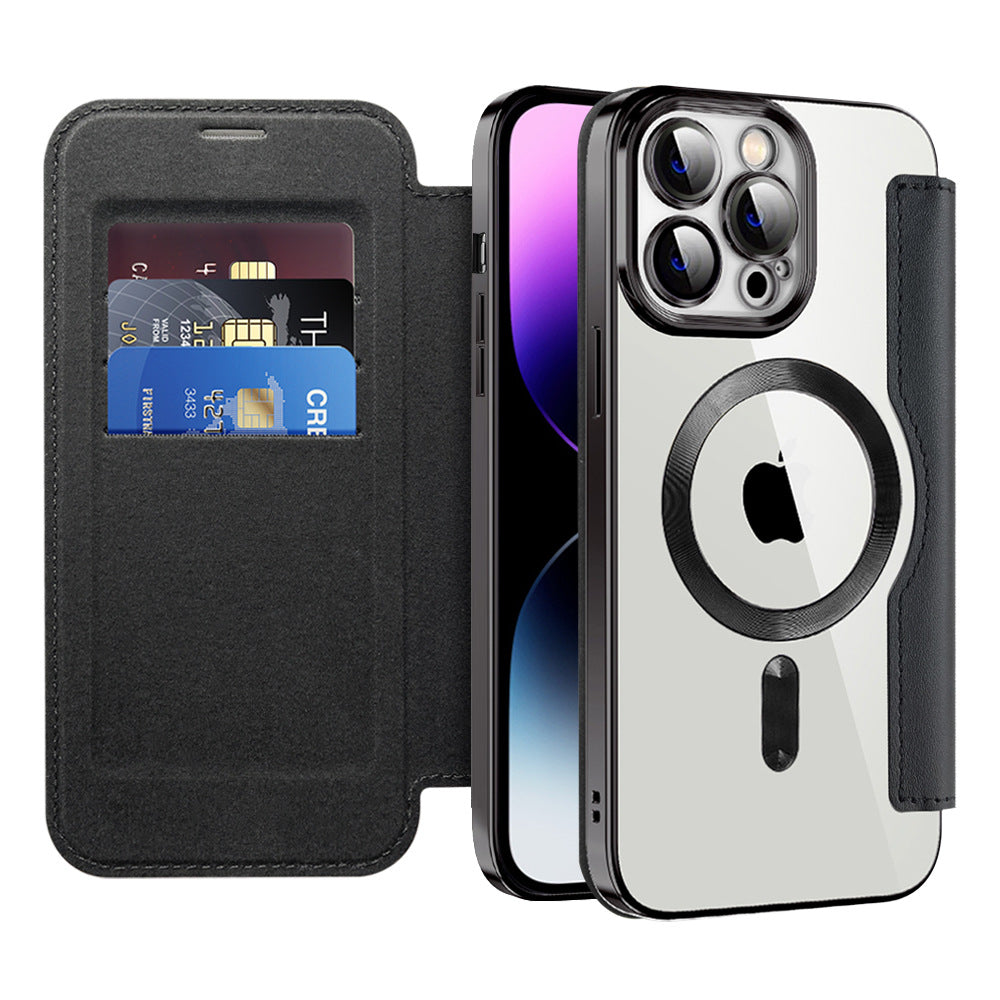 Suitable for iPhone 16 wireless charging phone case Apple 14 protective case plug-in card 13 Pro