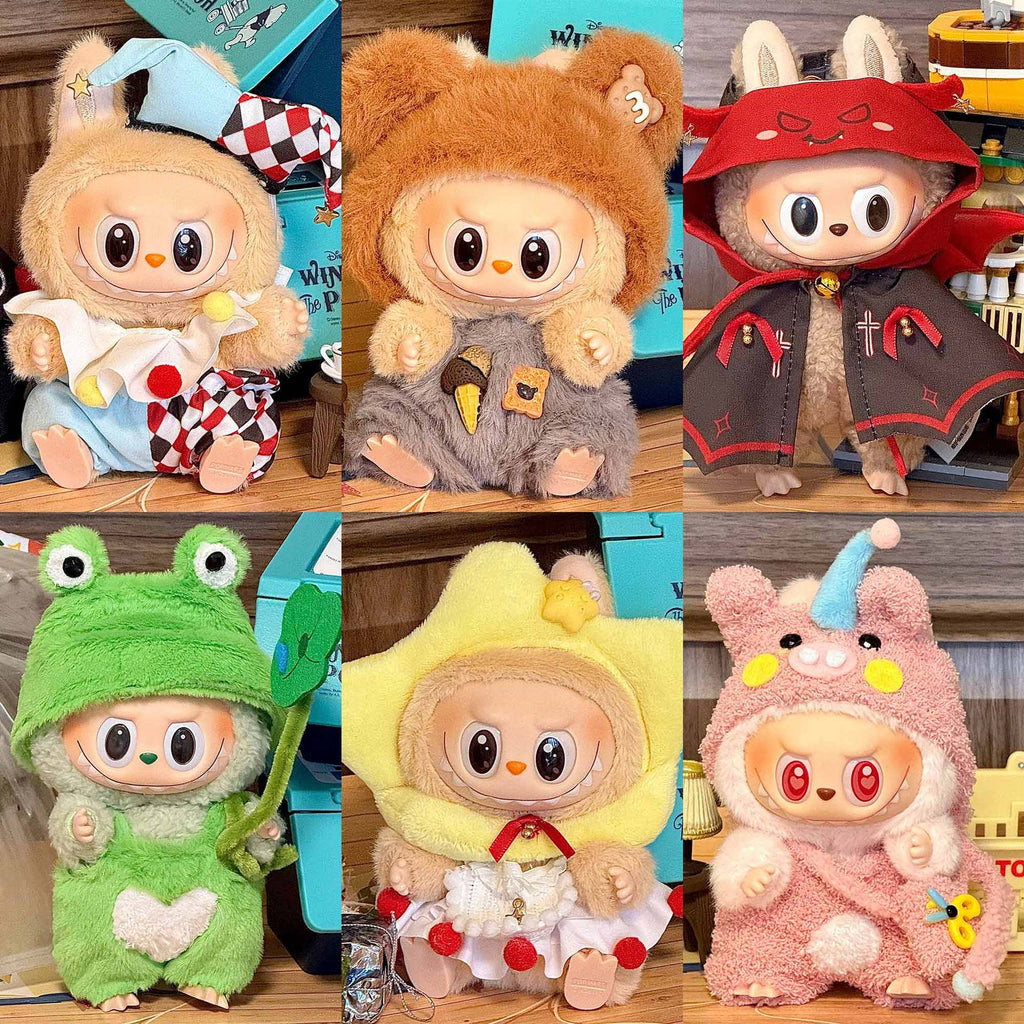 Labubu DIY Party Outfits: Customizing Clothes for Labubu Generation 1 and 2 Blind Box Figures