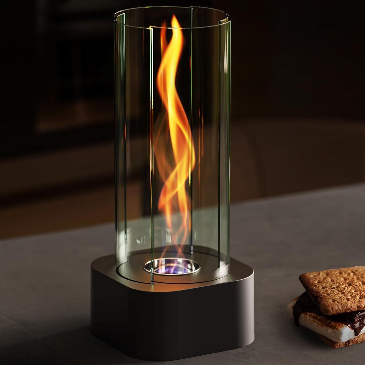 Firepot True Fire Alcohol Fireplace Whirlwind Stove Heating Stove Indoor and Outdoor Villa Atmosphere Decoration Desktop Decoration