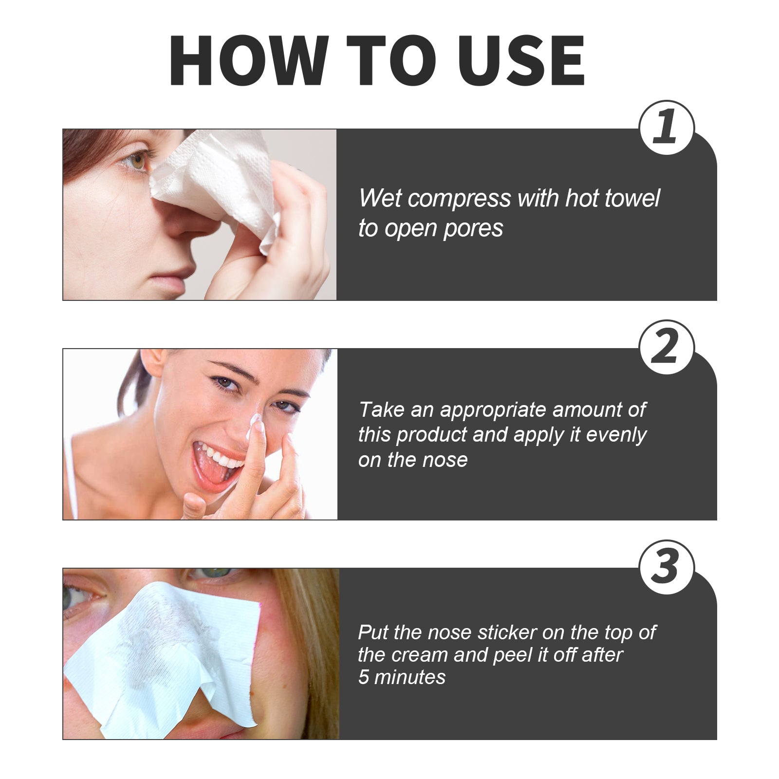 Blackhead Cleansing Cream Skin Oil Blackheads Acne Exfoliating Cleansing Repair Pore Tearing Nose Patch