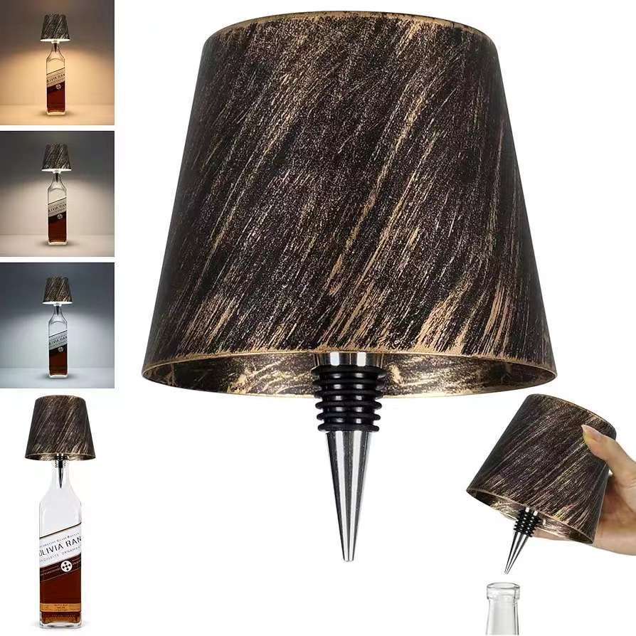 LED Creative Wine Bottle Light for Bar: Movable, Rechargeable, RGB Dimmable Decorative Bottle Lamp