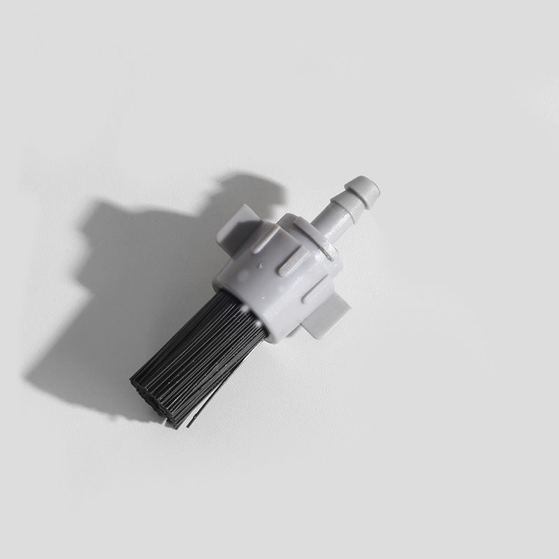 Barista tool: long - handle cleaning brush for coffee machine steam, with replaceable head to remove brew head dirt