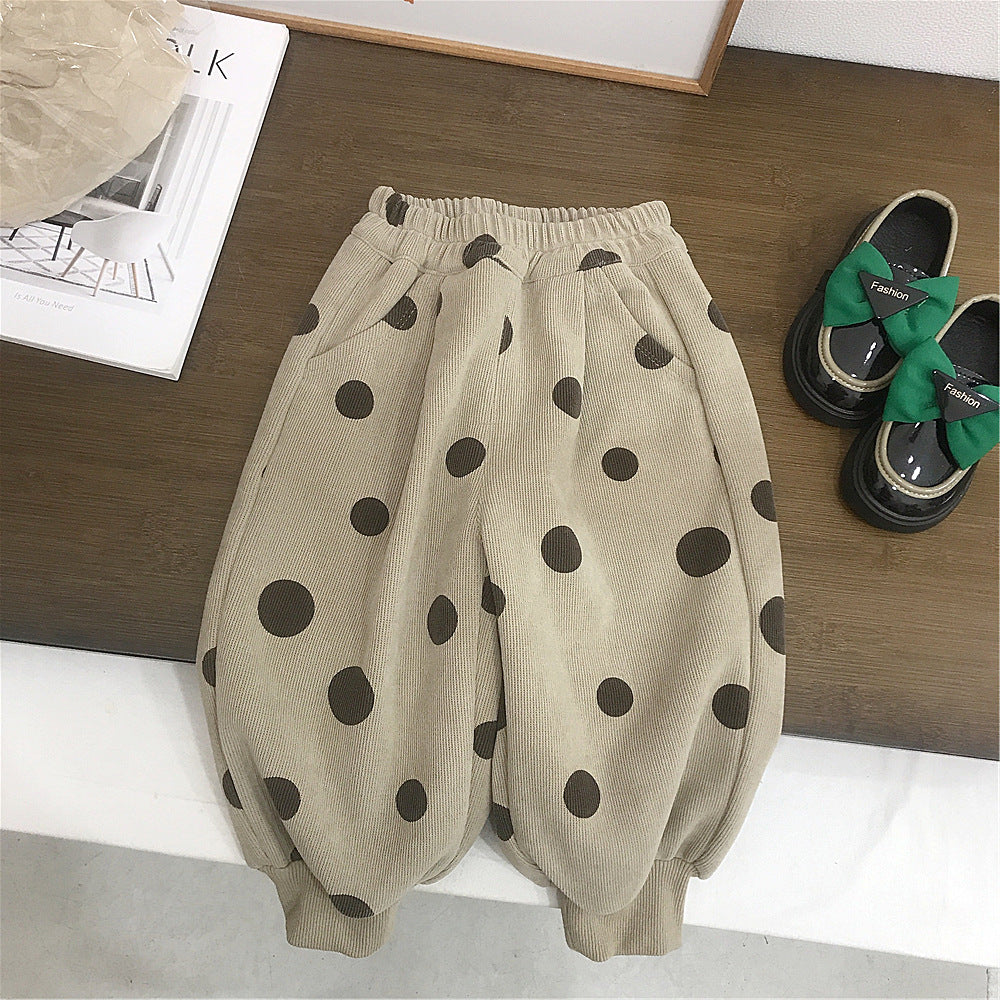 Children's standing collar cotton jacket vest winter loose vest for boys and girls camisole medium and small children's sweater