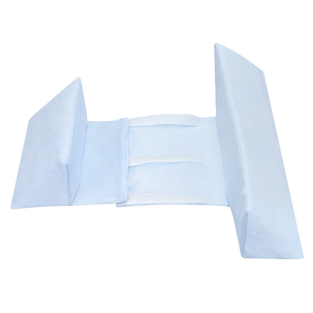 Baby side sleeping pillow shaped pillow anti head deviation removable and washable waist protection baby pillow