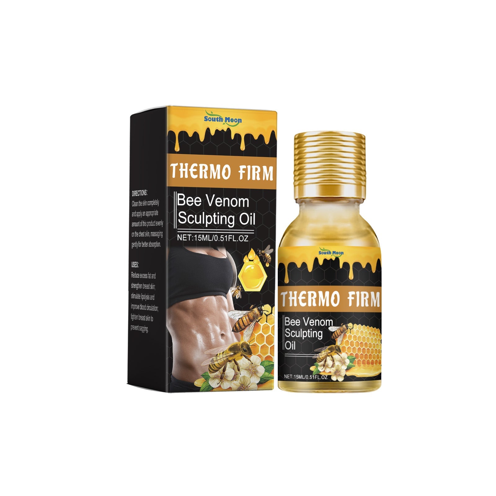 Bee Venom Treatment Oil Tightens Skin Figure Highlights Lines Gentle Ingredients Body Care Oil