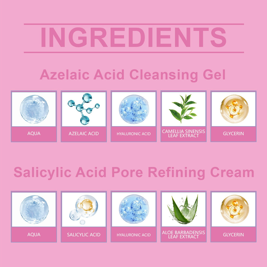 Pore Refinement Essence Set, Deeply Clean The Skin And Fine Pore Skin Cream