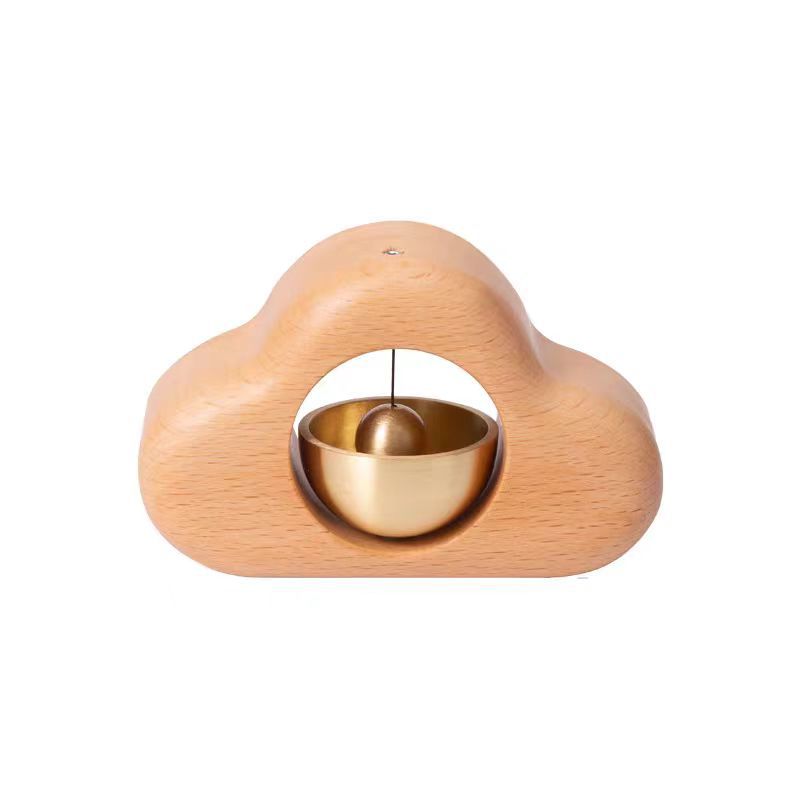 Wooden Bell Door Wind Chime Store Entrance Reminder Bell Door Decoration Door Collision Bell