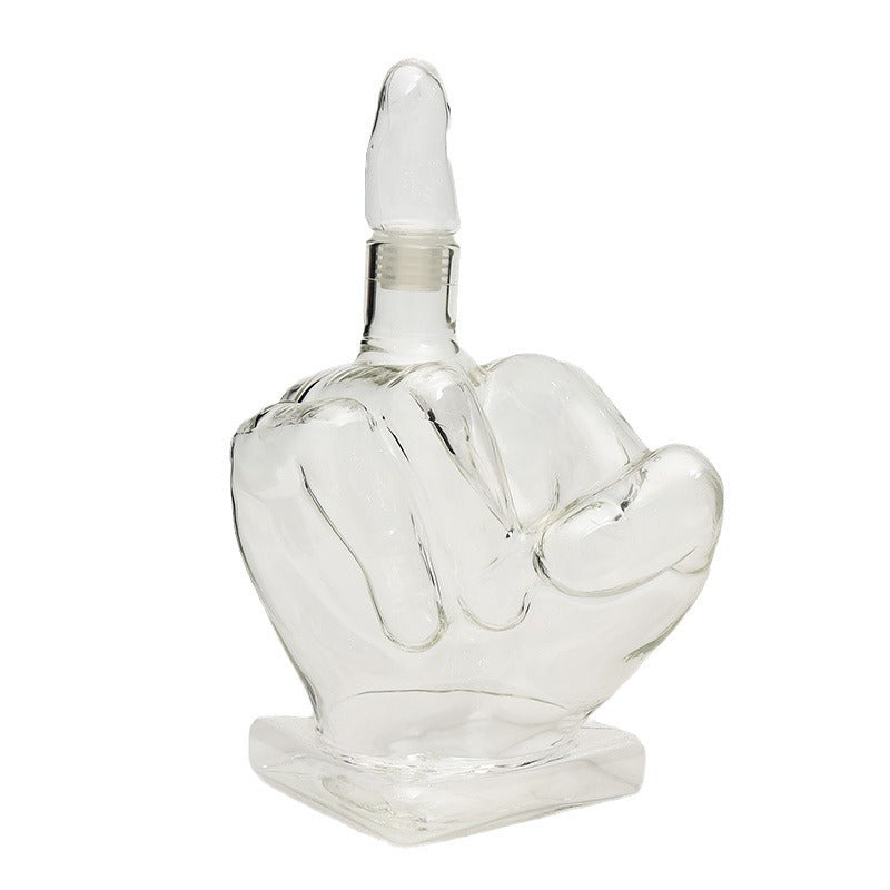 Finger Whisky Decanter Wine Glass Decanter Whiskey Container Dispenser For Beverage