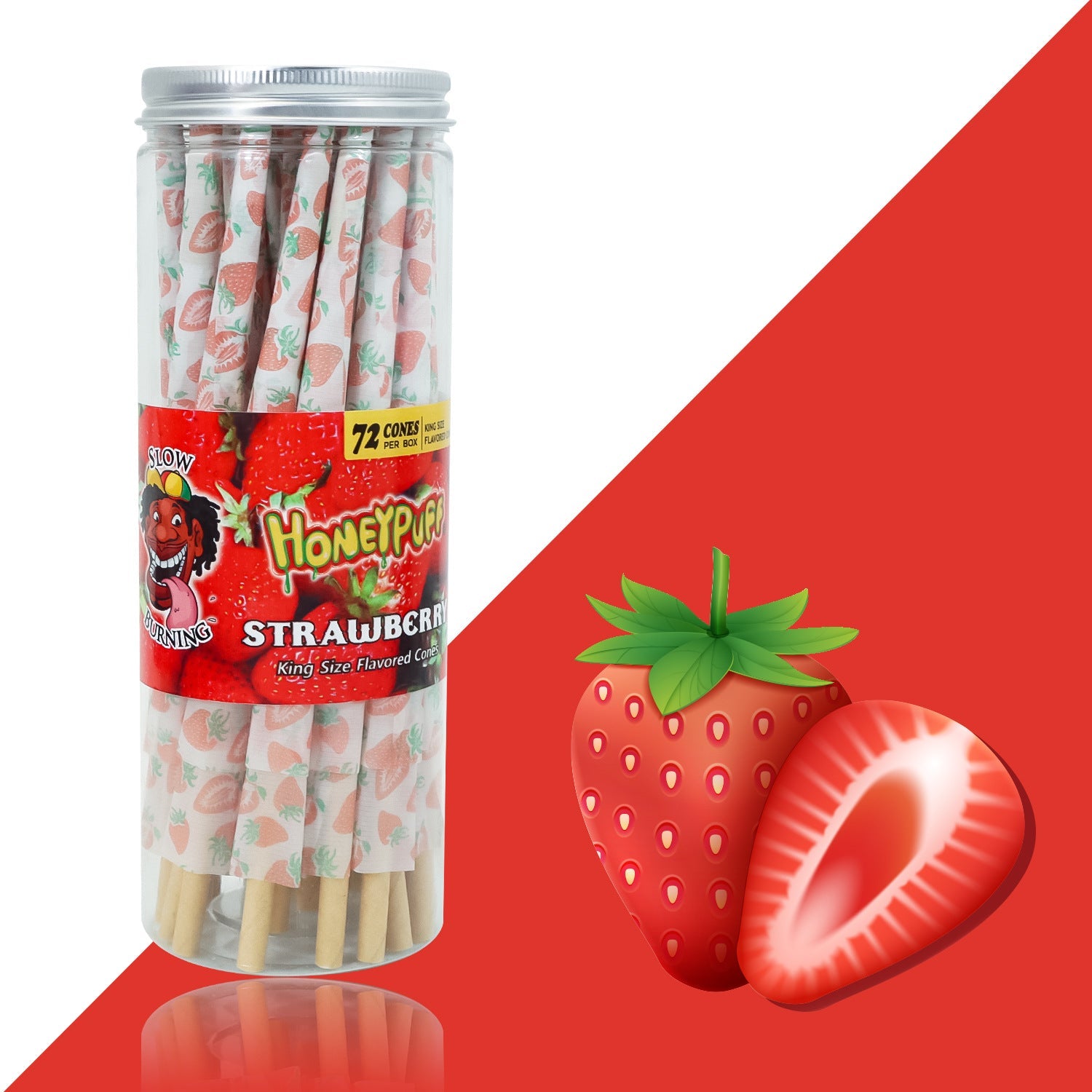 Cigarette roll paper fruit flavor horn tube 72 pack canned flavor paper