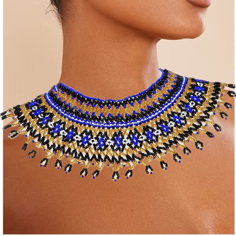 Beaded Clothing Necklace Assembly Beaded Clothing