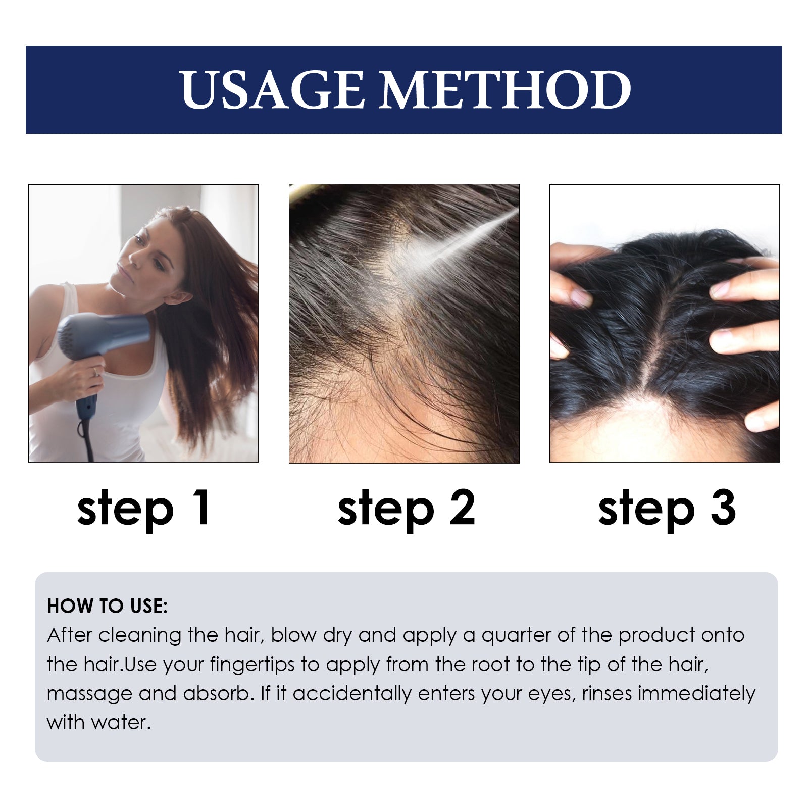 Herbal Hair Care Essential Oil Hair Care Strengthen Hair, Prevent Hair Loss, Repair Hair Root Care Essential Oil