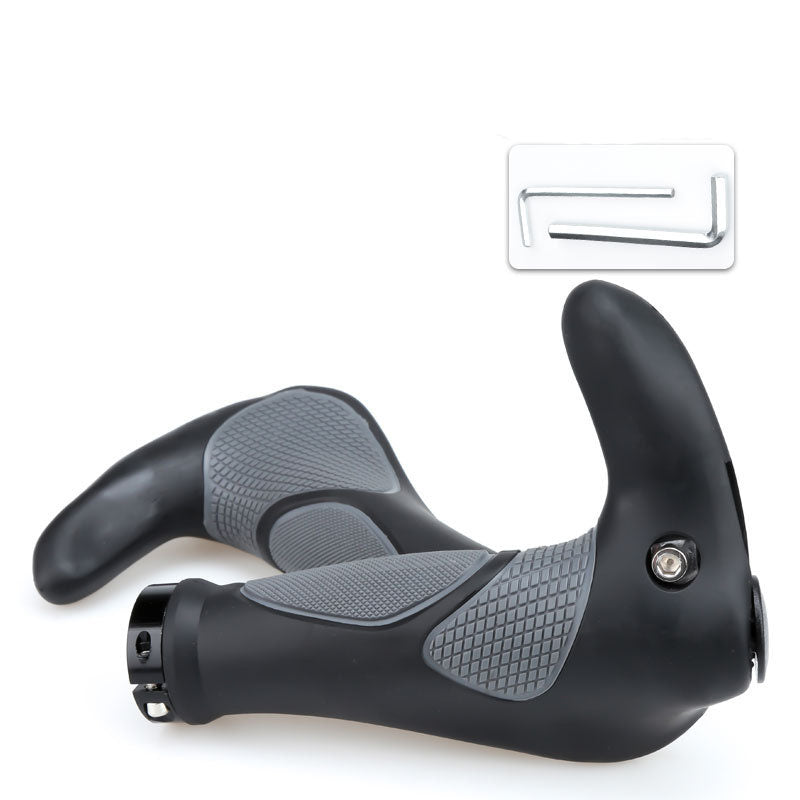 Mountain Bike Rubber Horn Handlebars Bicycle Handlebars Riding Bilateral Lock Vice Handle