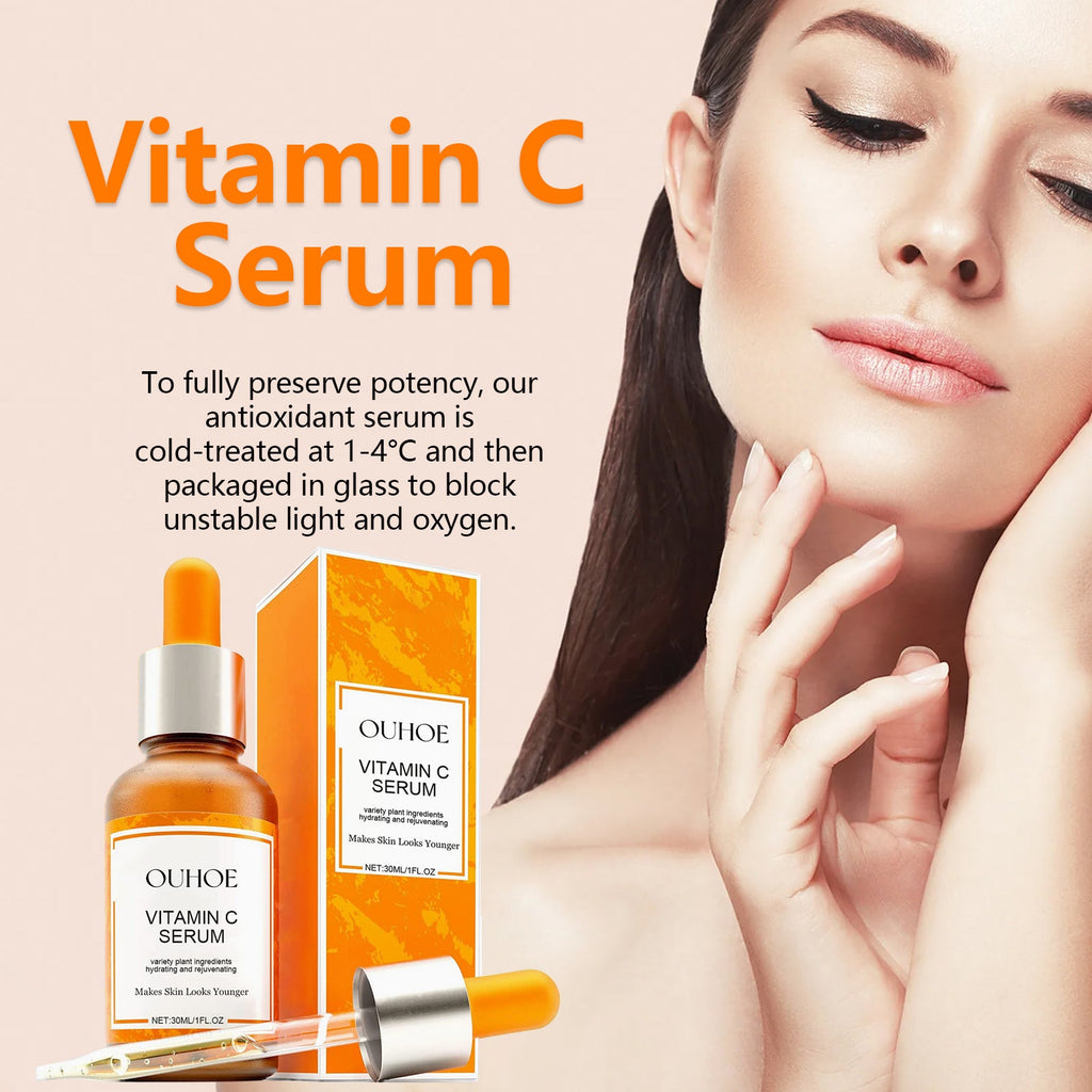 Vitamin C Face Serum, Lighten Fine Lines And Tighten Facial Skin Anti-Aging Serum