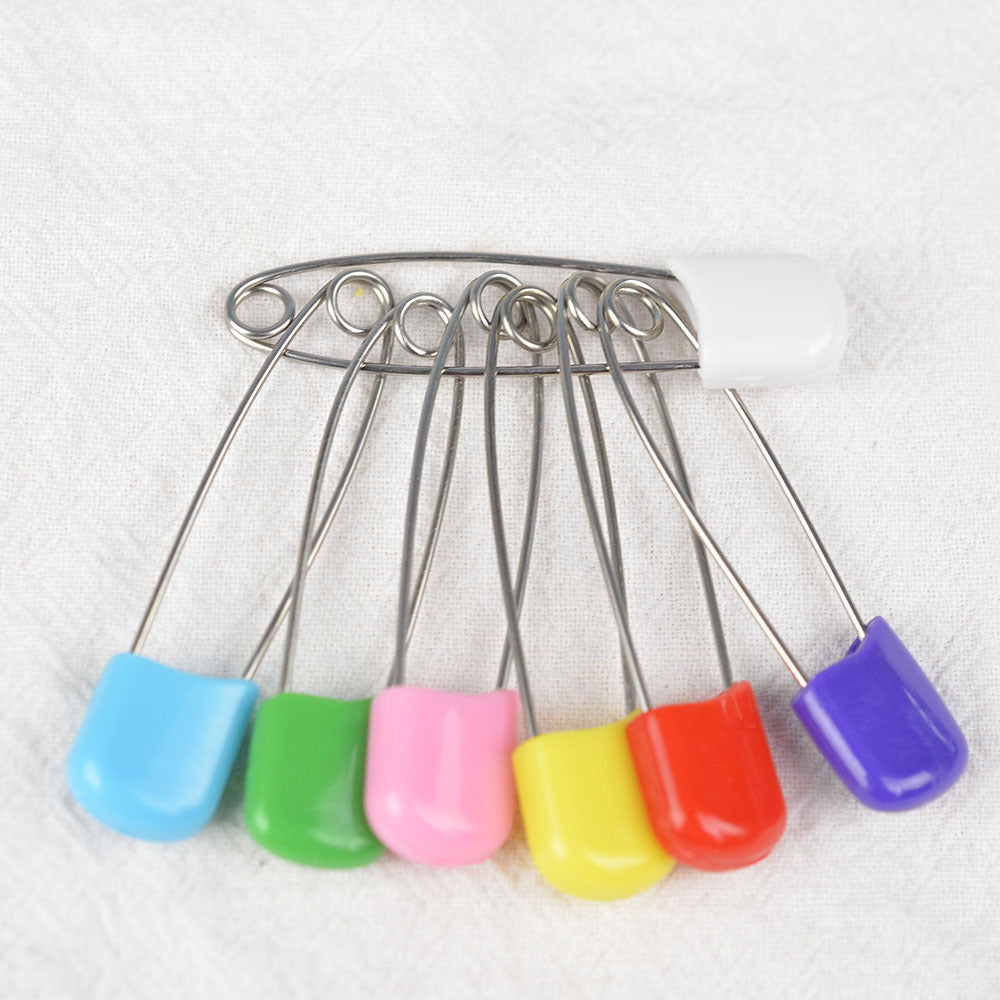 Baby Child Safety Pins Smiley Pins Plastic Safety Pins Medium Size About 40 Large Size About 55 mm