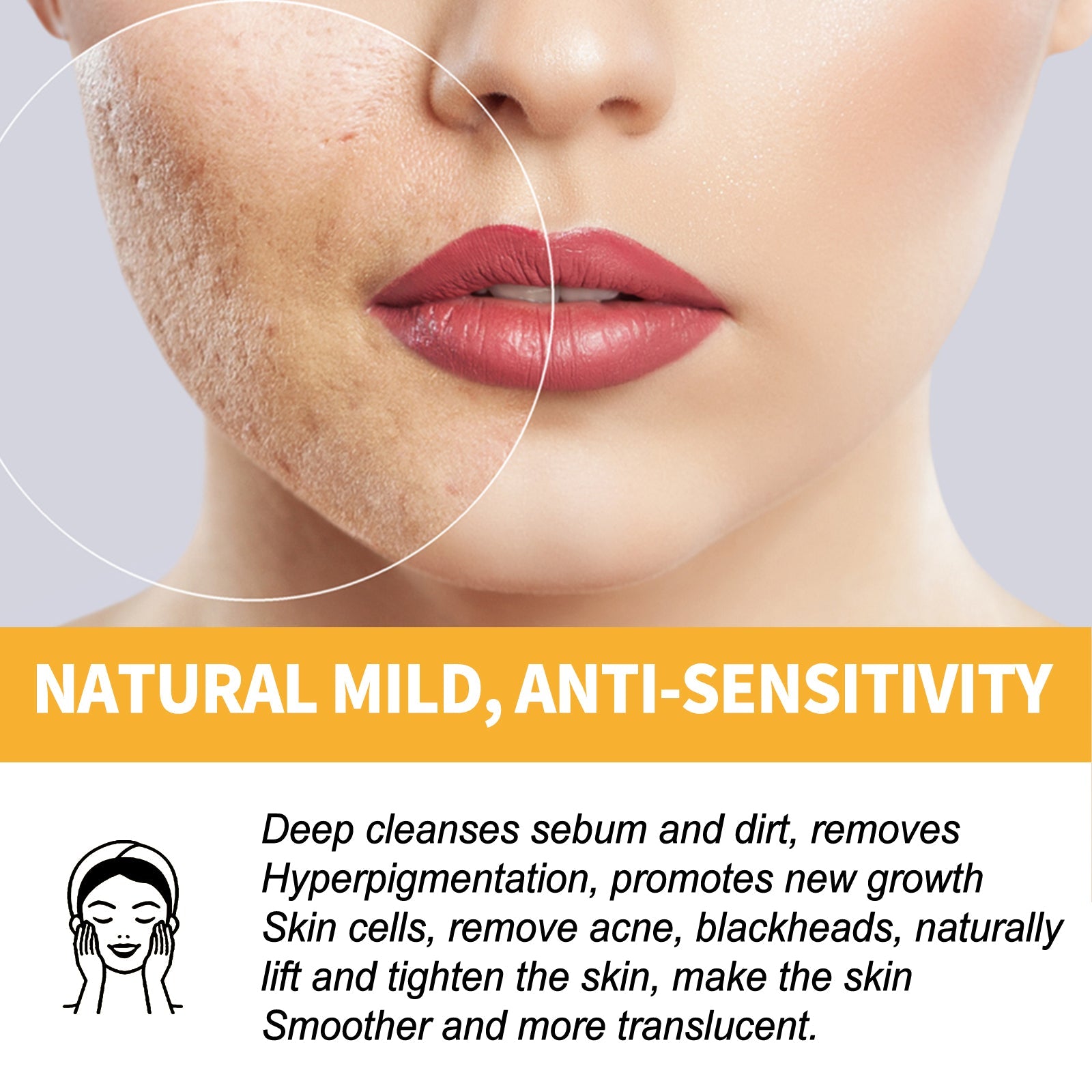 Honey Peel Mask, Tightens Pores Brightens Darkens Skin And Gently Removes Blackheads Apply Facial Mask