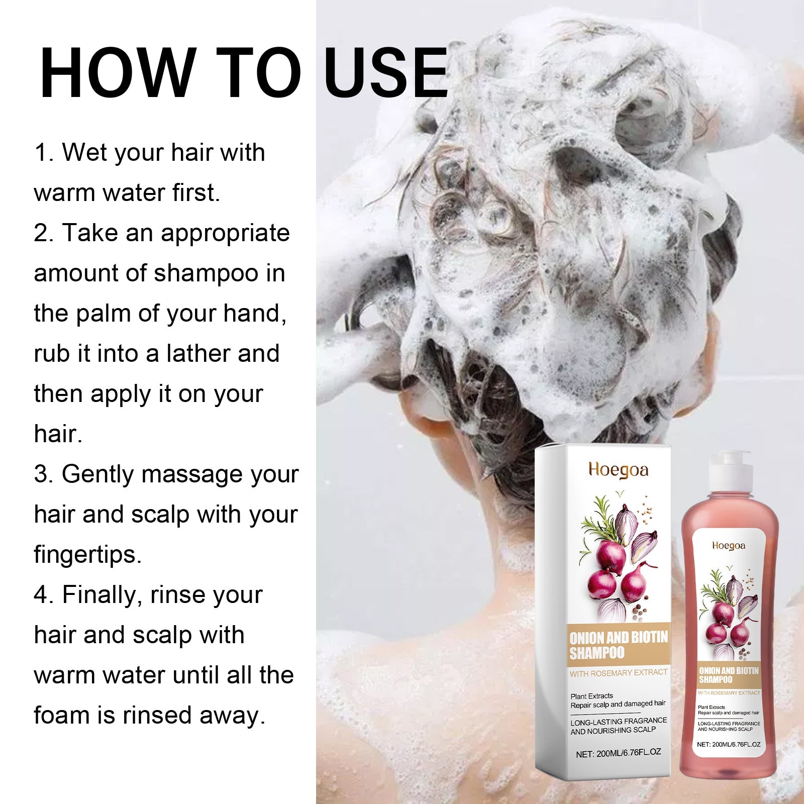 Shampoo Scalp Cleansing Care Fluffy Strong Hair Moisturizing Soft Light Smooth Hair Shampoo