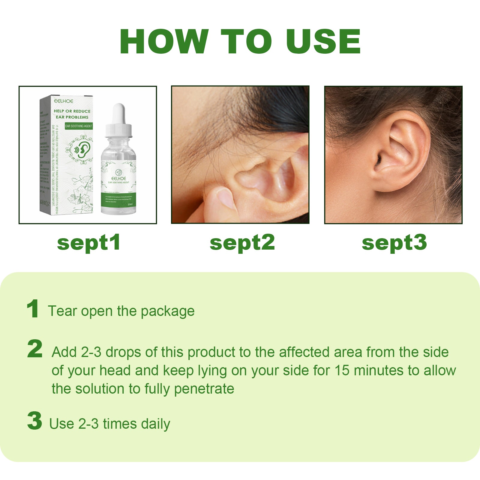 Ear Relief Relieves Blocked Inner Ear Ringing Ear Discomfort Ear Health Care Ear Drops
