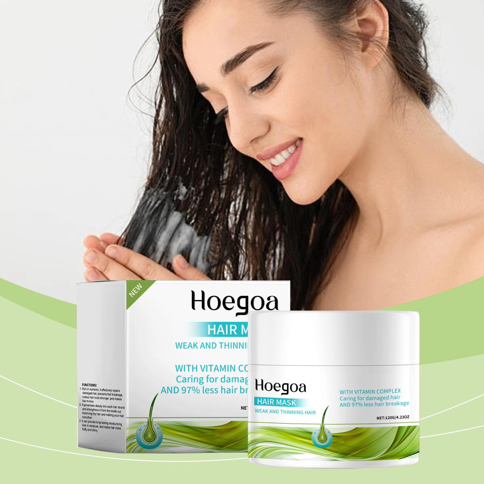 Nourishing Hair Mask Moisturizes And Moisturizes Hair, Fluffy, Soft, And Glossy Hair Mask