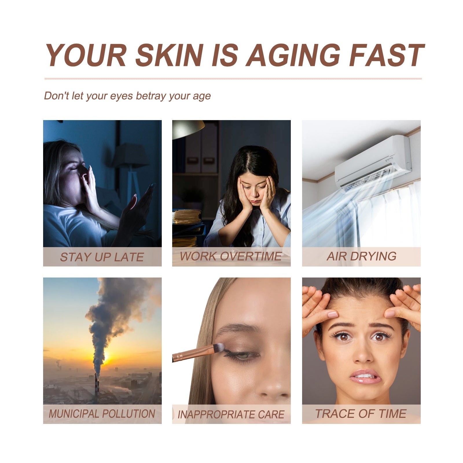 Dark Circles Serum, Light Line Firming Dark Circles Moisturizing Eye Area Repair Serum