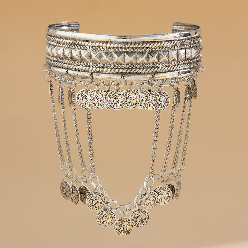 Western cowboy style metal tassel arm chain arm chain Dunhuang chain retro cross-border arm bracelet jewelry