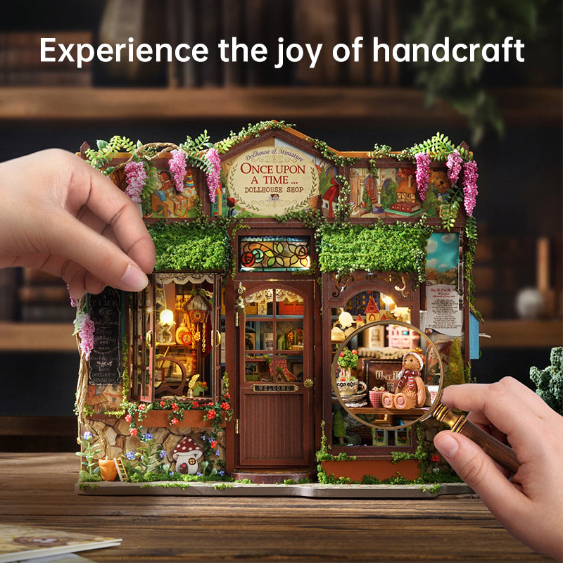 DIY wooden fairy-tale Wonderhous: mini bookends, assembleable houses, gifts, home decor