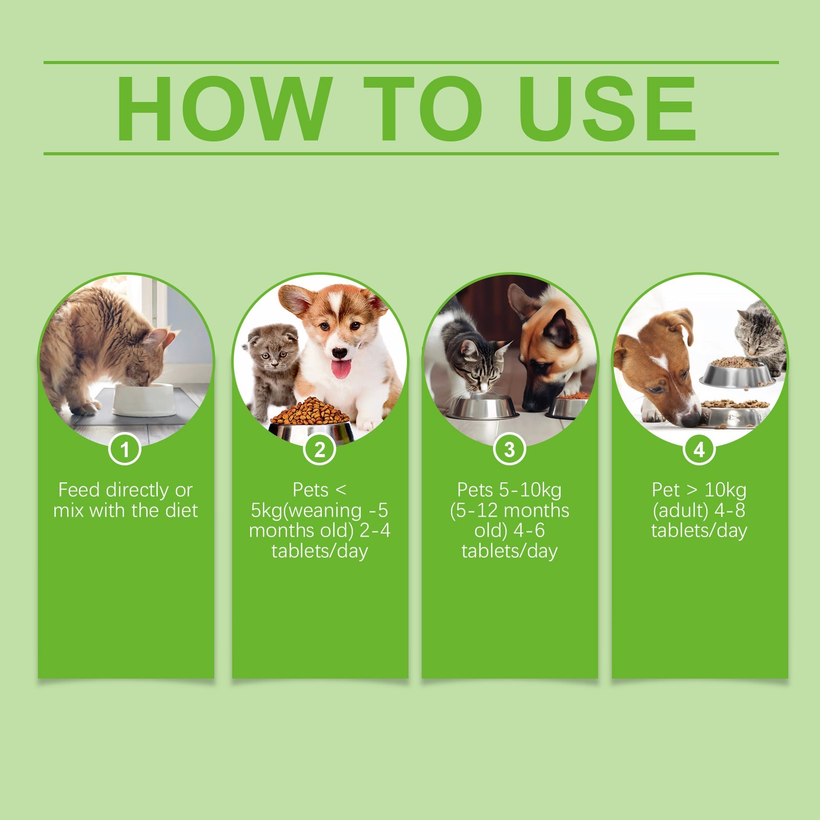 Pet Probiotic Tablets Improve Gut Health And Promote Nutritional Absorption Of Pet Care Supplements