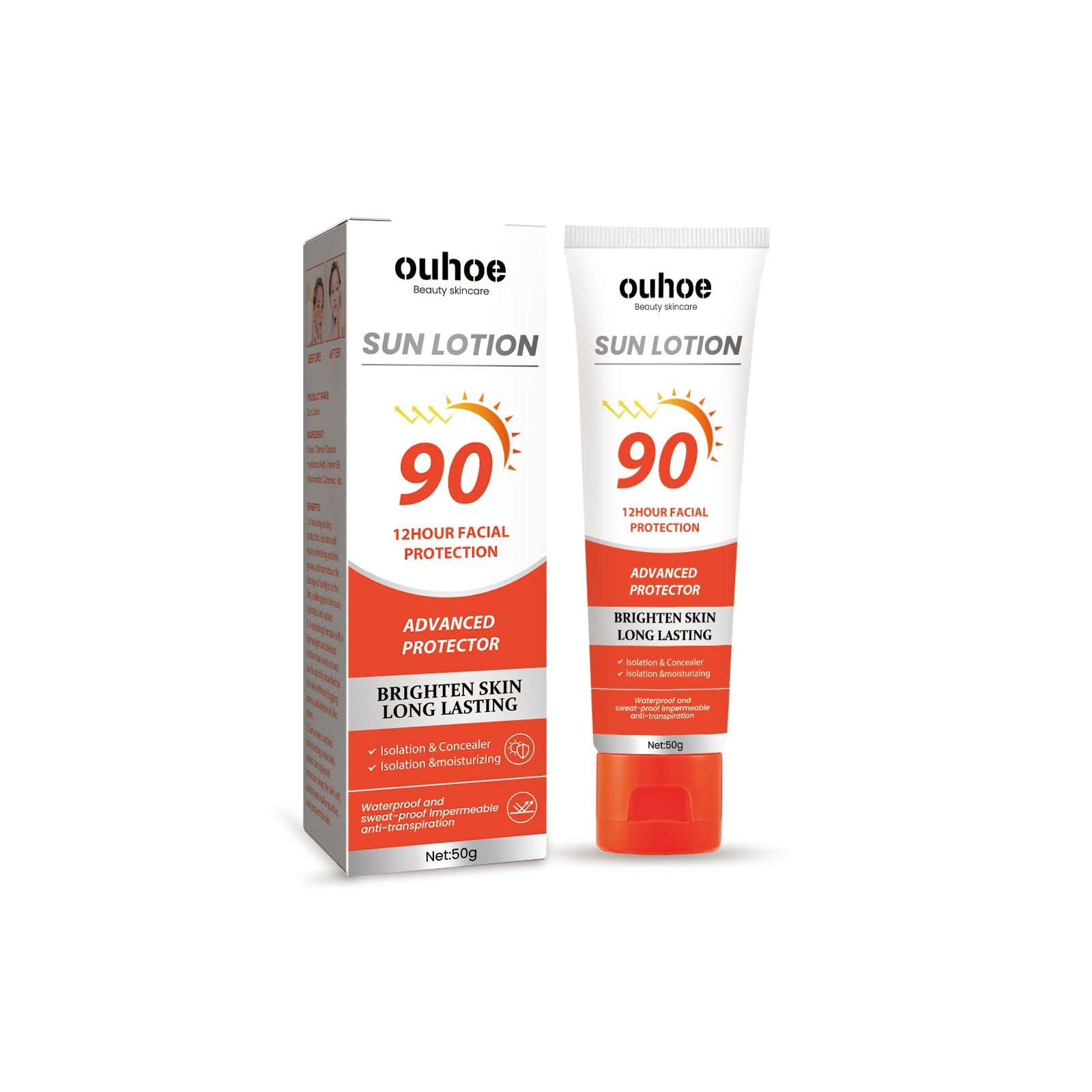 Protective Cream, Summer Outdoor UV Protection Refreshing Moisturizing Protective Cream