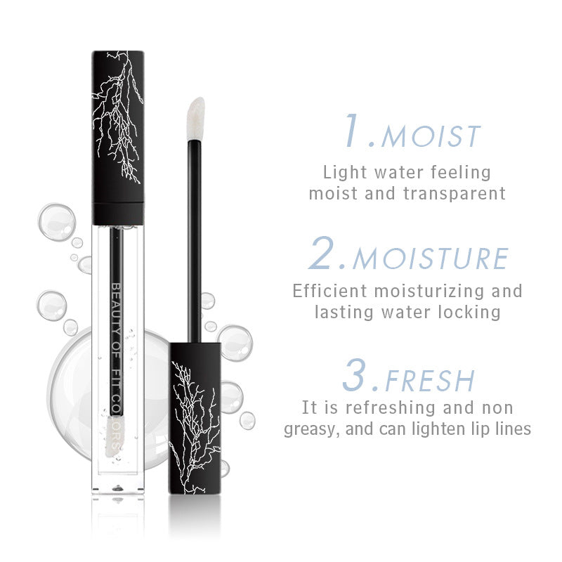 Fit Colors Transparent Lip Oil Glass Lip Gloss Colorless Lip Gloss Lasting Moisturizing Moisturizing Superposition Liquid