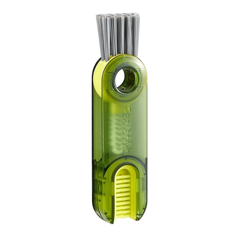 Vacuum cup brush cleaning cup, water cup mouth, milk bottle, multifunctional cleaning cup lid, tea cup, three in one gap brush t
