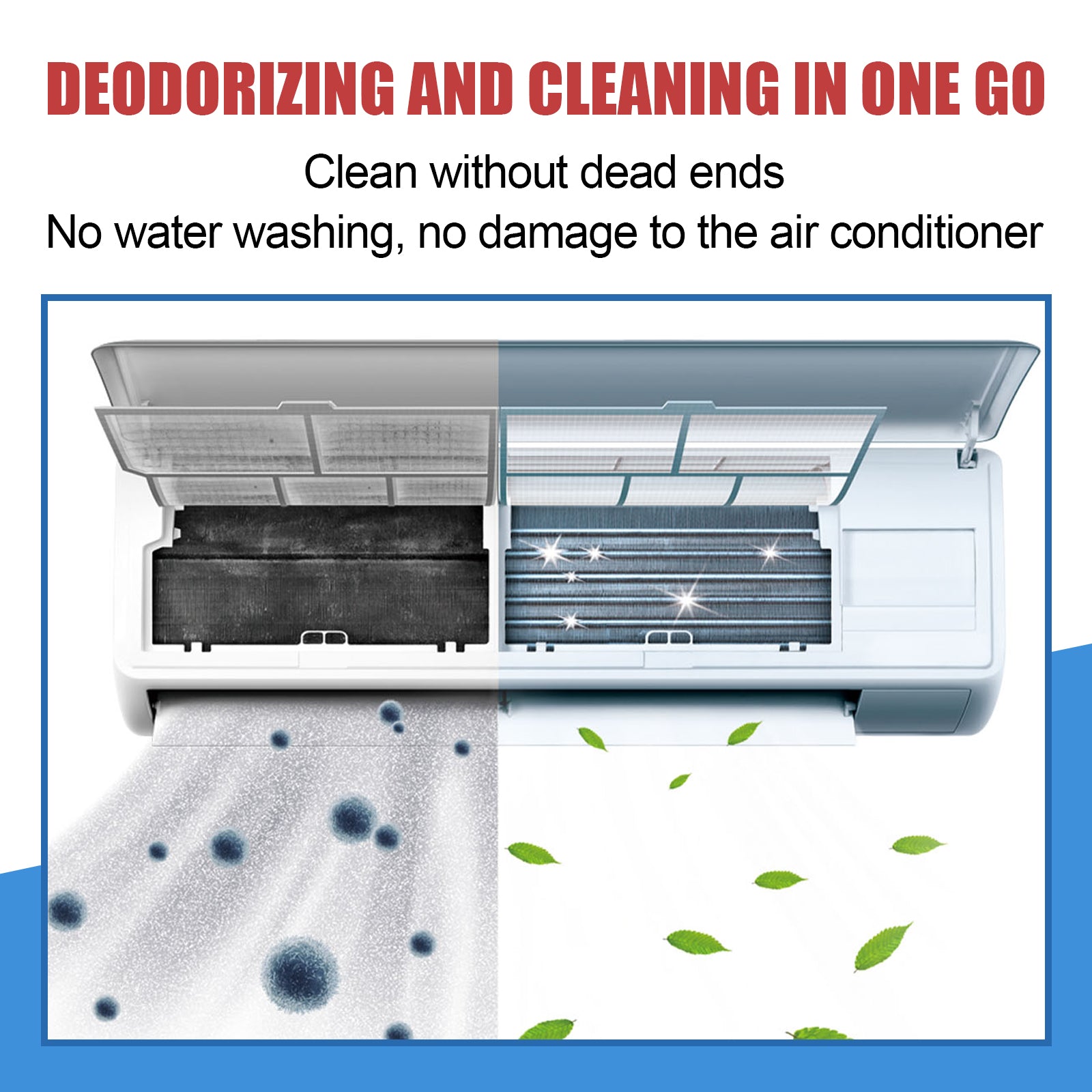 Air Conditioner Cleaner, Household Air Conditioner Hang-Up, Non-Dismantling, Odorless Descaling, Foam Air Conditioner Cleaning