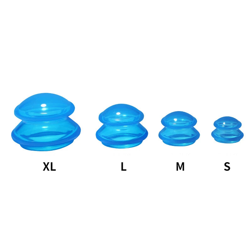 Silicone Cupping Set Suction cups Vacuum Suction Jars Therapy Slimming Body Face Massage Cupping Anti Cellulite Weight Loss