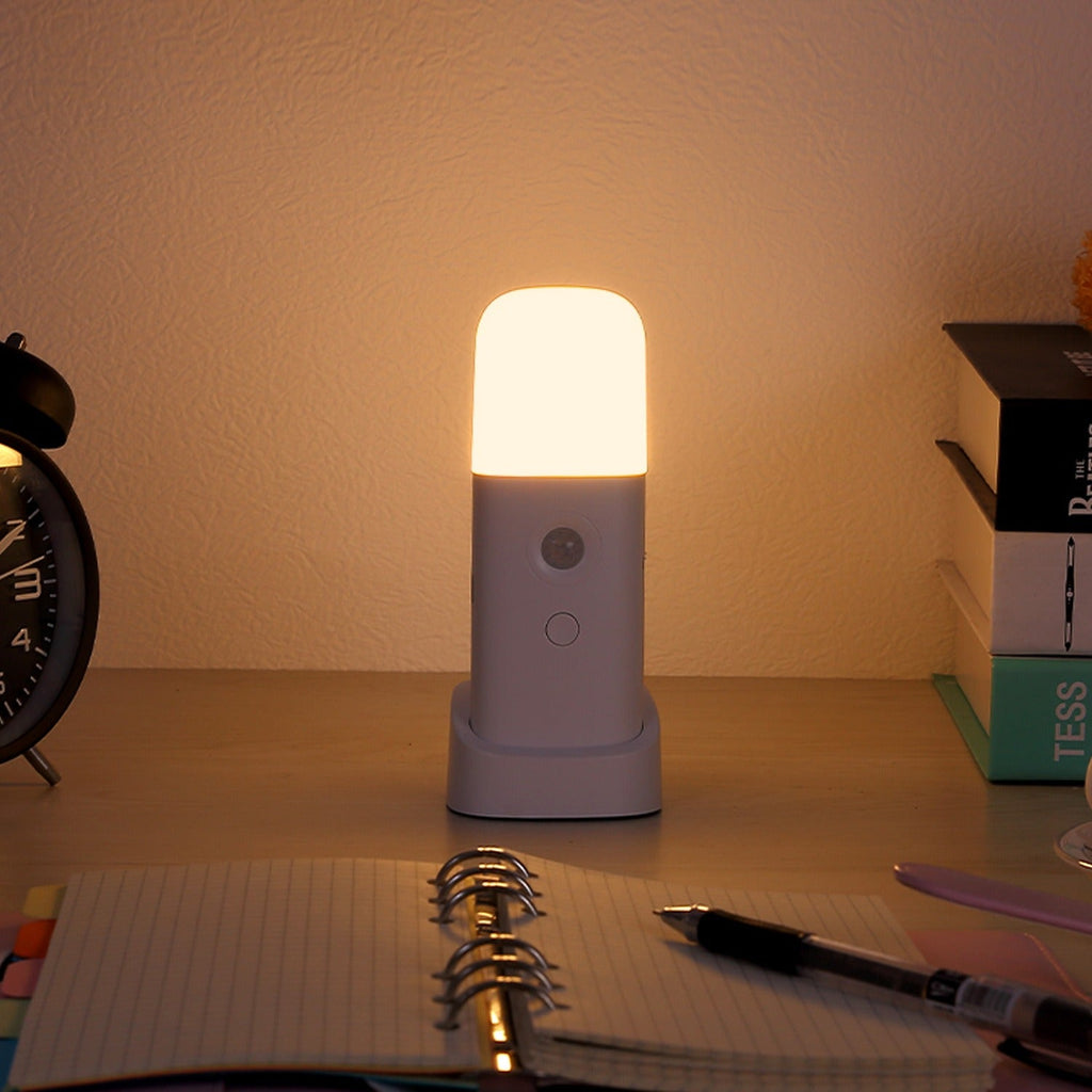 Intelligent infrared human body sensor light, LED sensor light, night light, dimming, USB charging, bedroom bedside lamp