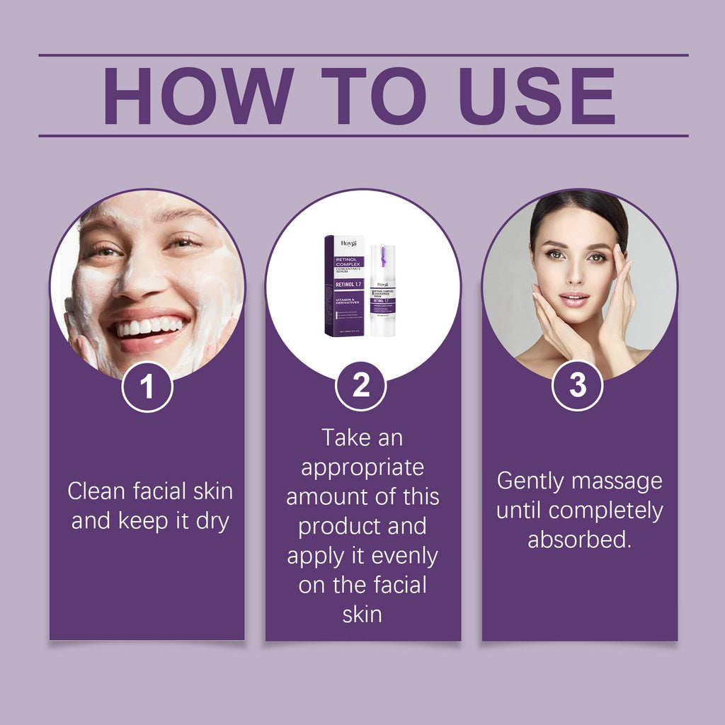 Retinol Facial Essence, Hydrates And Moisturizes Soft And Tender Skin For A Variety Of Skin Types