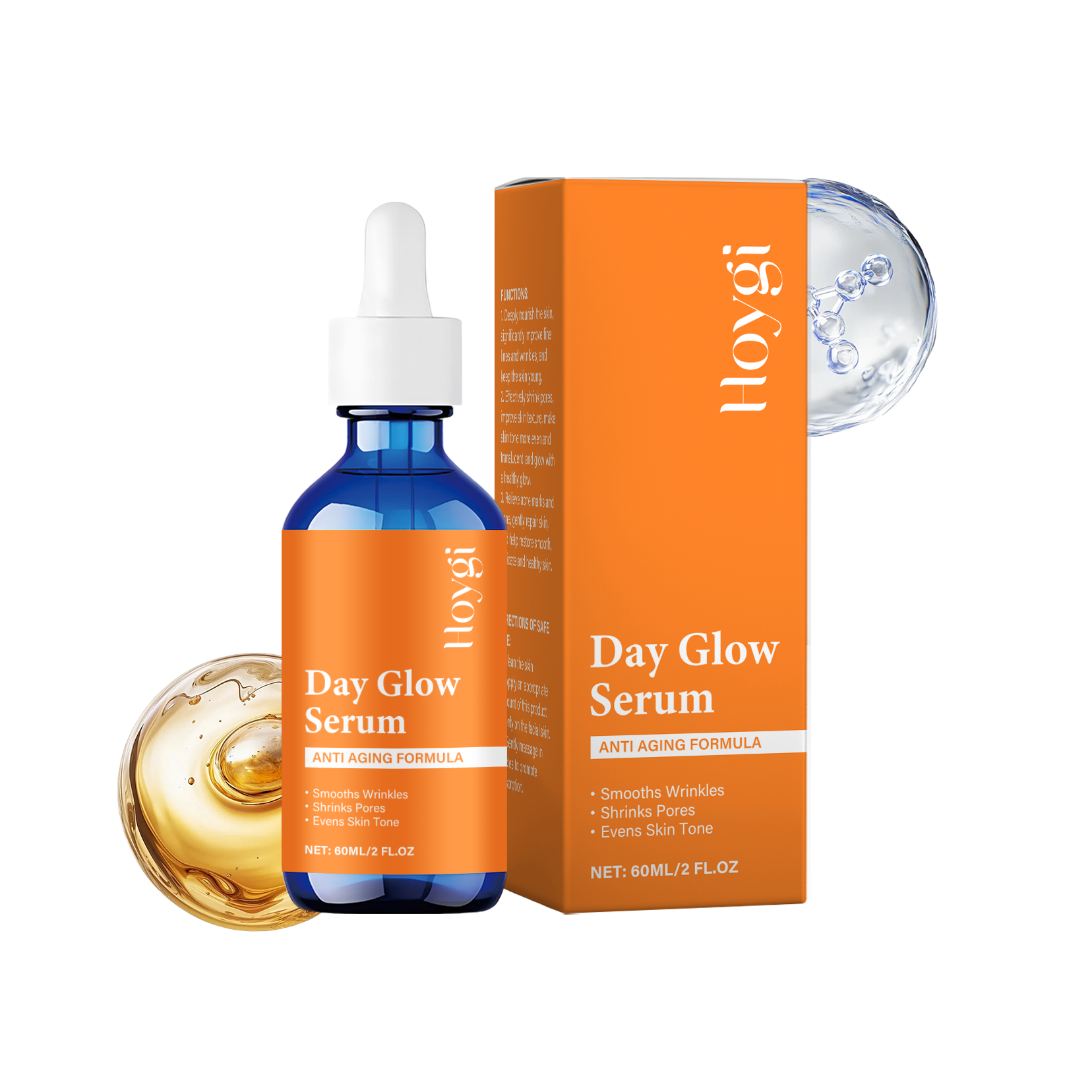 Facial Essence Improves Skin Elasticity, Moisturizes And Hydrates Facial Skin