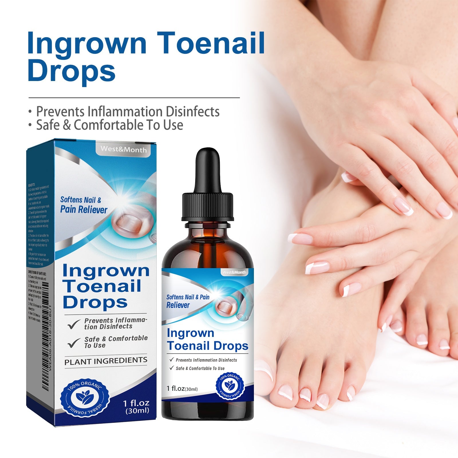 Nail Repair Solution Gentle Clean, Moisturize, Moisturize And Nourish Nails And Nails