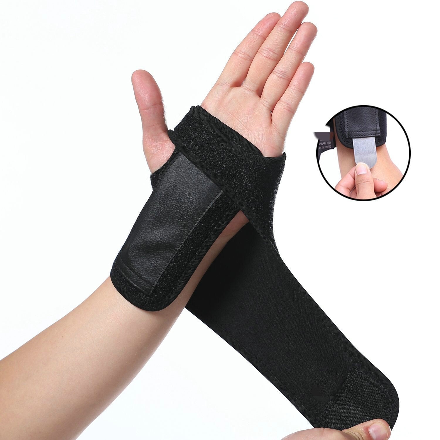 1PCS Manufacturers Direct Selling Outdoor Sports Protective Clothing Steel Plate Protection Bracer hu shou zhang Sports Fitness Equip