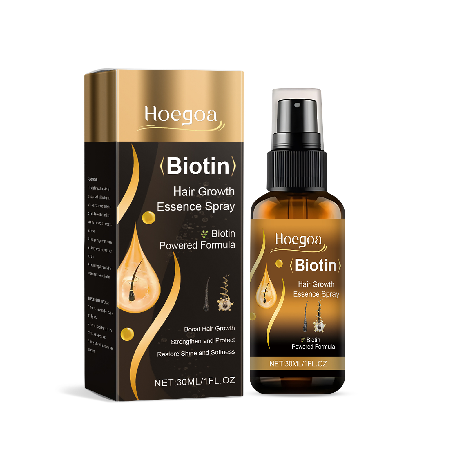 Hair Treatment Spray Strengthens Hair, Nourishes Scalp, Takes Care Of Frizz, Softens And Brightens