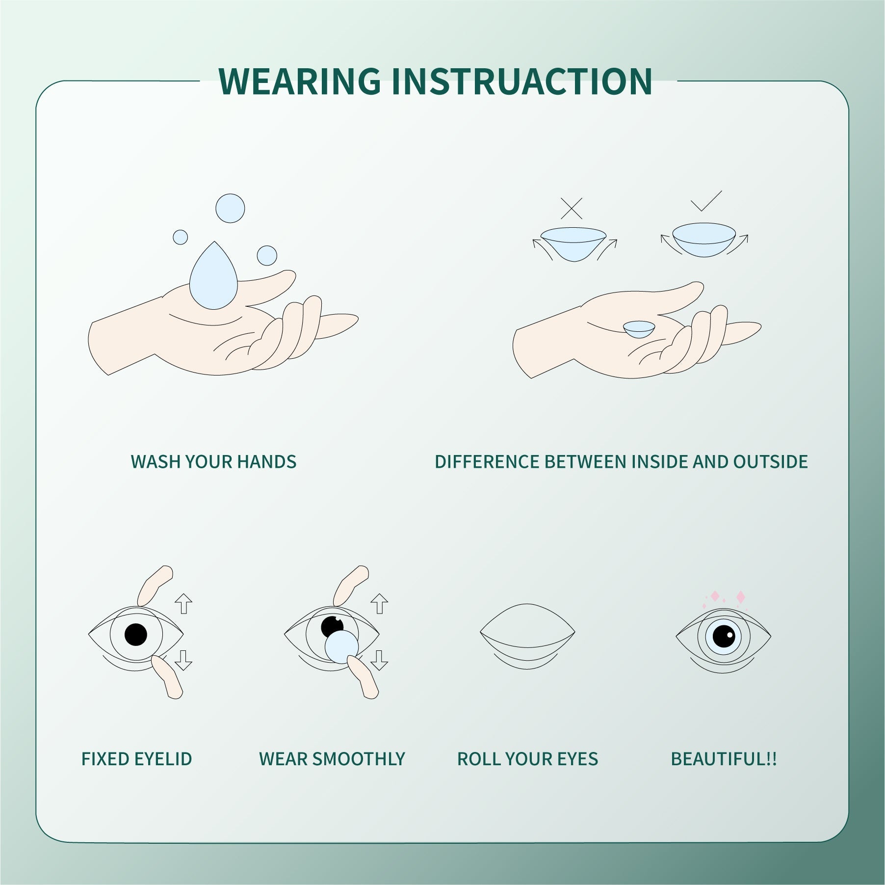 1Pair FDA Certificate Eyes Beautiful Pupil Colorful Girl Cosplay Contact Lenses  Purely GRAY