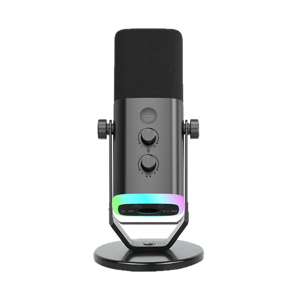 Condenser Microphone for Computer Live Streaming Karaoke Recording Audio Pickup Capacitor Mic for Mobile Phone Universal Karaoke Singing Gaming